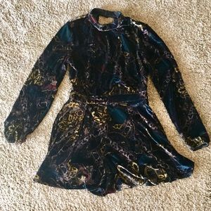 Free People Velvet Romper
